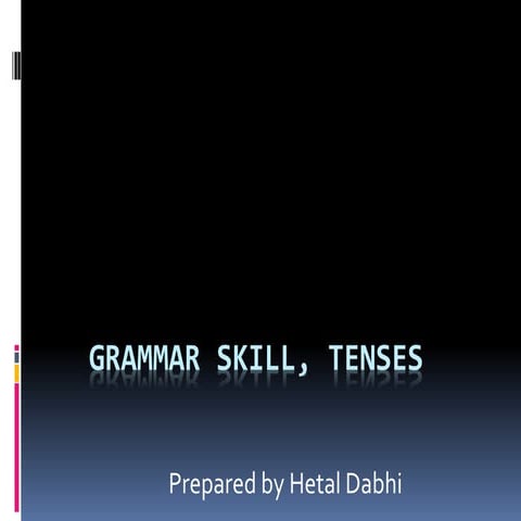 Copy of grammar skill, tenses