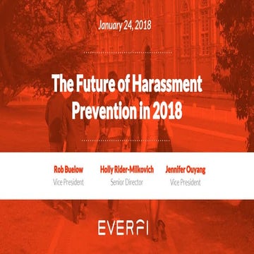 EVERFI: The Future of Harassment Prevention in Higher Ed