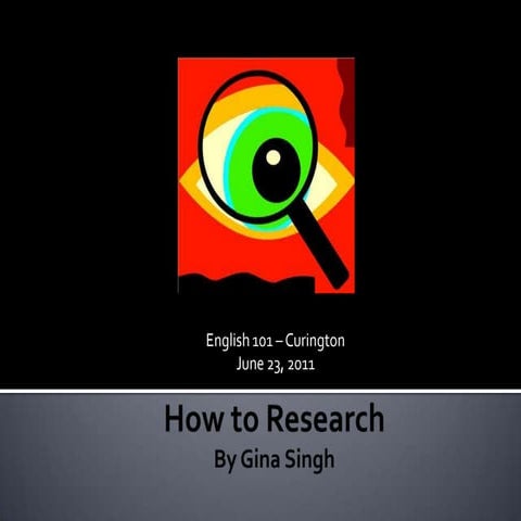 How To Research
