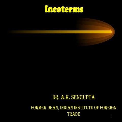 INCOTERMS freight and Transportation Management