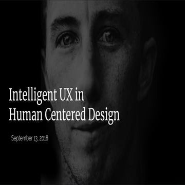 InteractUSG: Intelligent UX in Human Centered Design