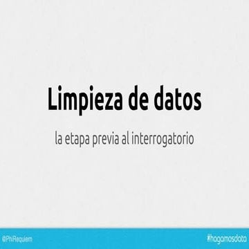 Limpieza de datos - Tech Cívica