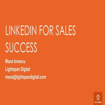 LinkedIn for Sales Success, Top Tips and Tricks for 2017 and 2018