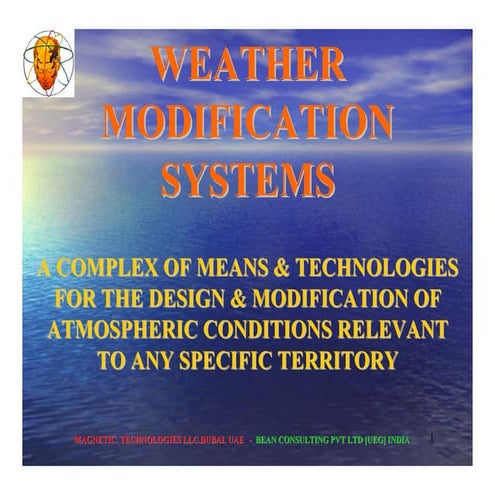 Brochure On Magnetic Techonology For Weather Modification