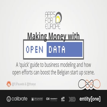 Apps for Europe: Making money with Open Data