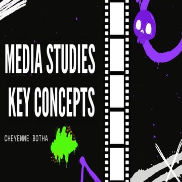 Cheyenne-Media Studies Key Concepts