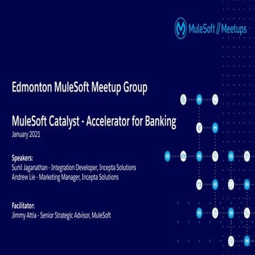 Virtual Meetup - MuleSoft Catalyst and Accelerator for Banking