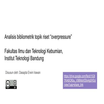 Analisis bibliometrik topik riset “overpressure”