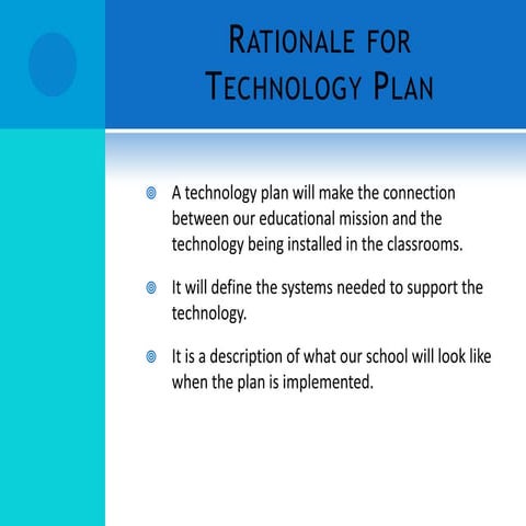 EDTECH 571 - Technology Plan