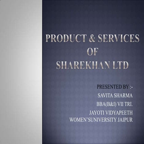 Copy of product & services