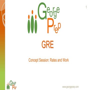 GRE - Rates and Work