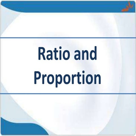 ratio and proportion