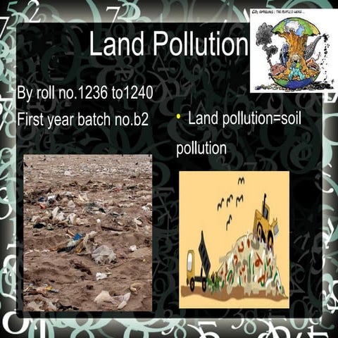 land pollution