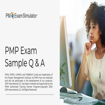 Free PMP Exam Sample Question of the Week | PDF