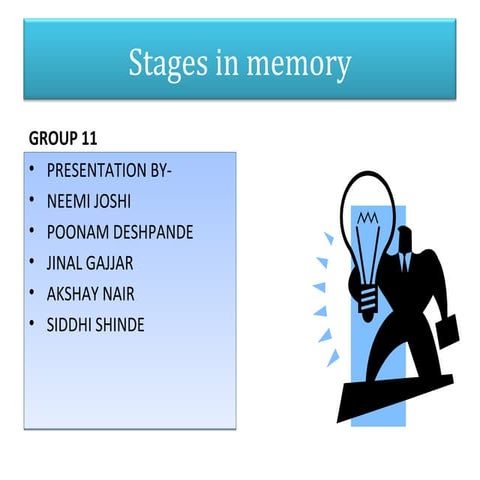 Copy of stages in memory