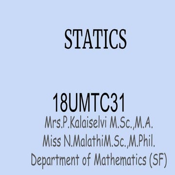 Statics 