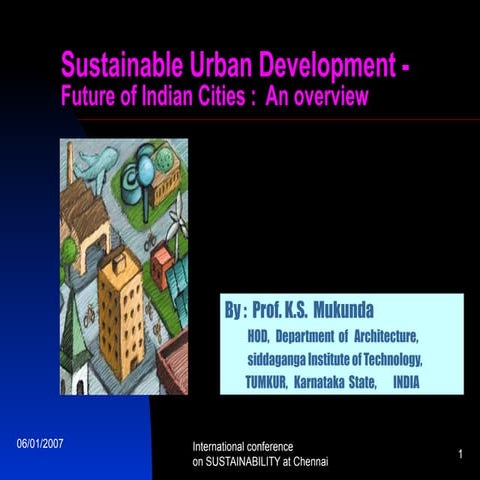 Copy of sustainable urban development   ppt presentation