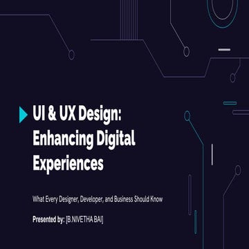 UI/UX Design Enhancing Digital Experiences