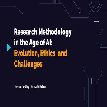 Research Methodology in the Age of AI: Evolution, Ethics, and ...