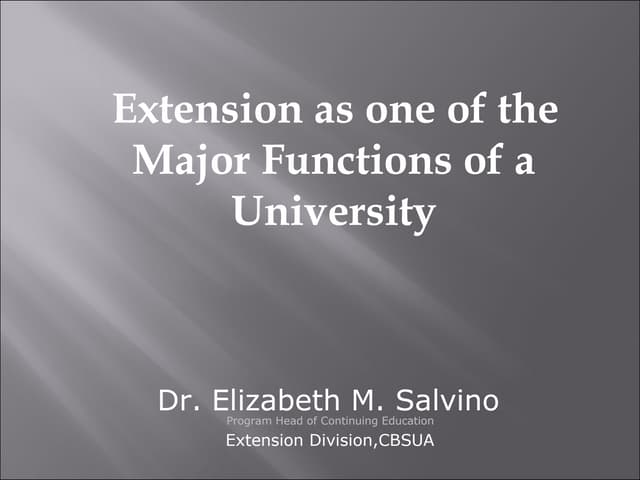 Copy of topic 2a extension as a function of suc