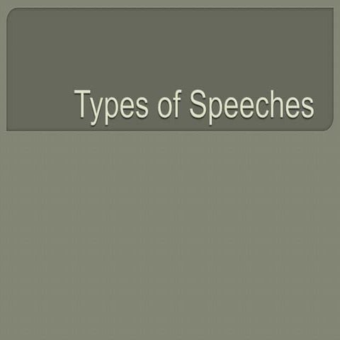Copy of types of speech