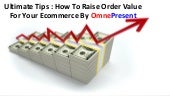 Ultimate Tips : How To Raise Order Value For Your E-commerce By OmnePresent
