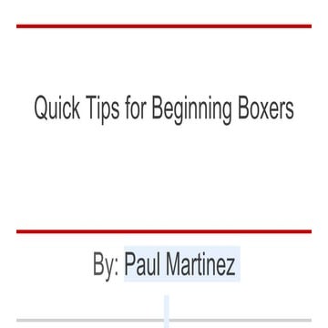 Boxercise for beginners | PDF