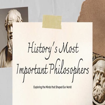History's Most Important Philosophers: Exploring Their Ideas and Impact ...