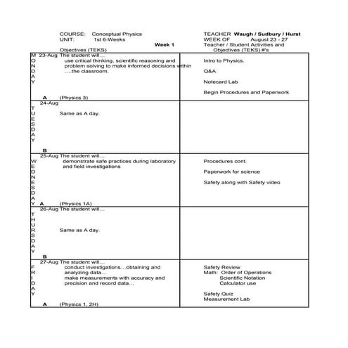 Copy of waugh physics lp weeks 1 ~ 2