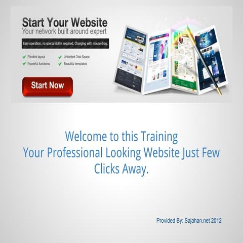 How to create a website/ www.Sajahan.net