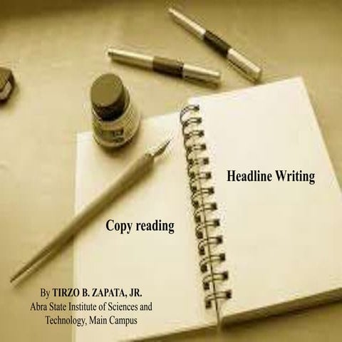 Copy Reading & Headline Eriting | PPTX