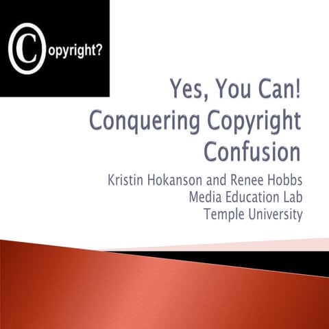 Copyright And Fair Use, Media Literacy, Educon Jan 2009