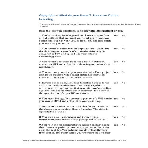 Copyright What Do You Know Online