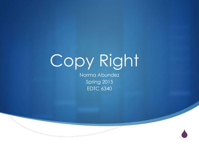 Copy right 1