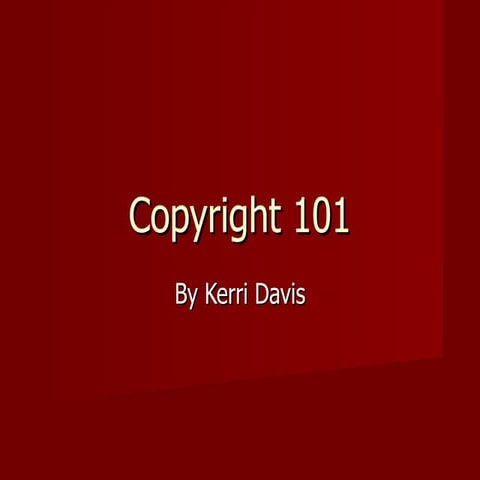 Copyright 101 - davisu05a2