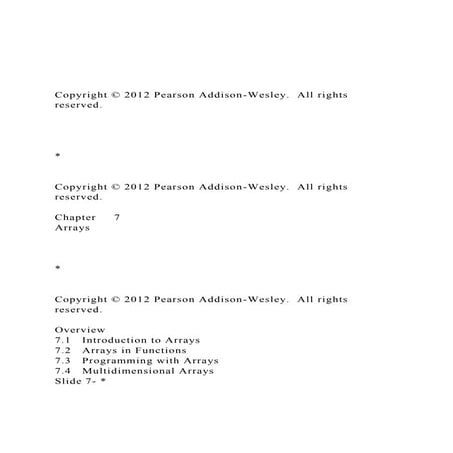 Copyright © 2012 Pearson Addison-Wesley. All rights reserve.docx