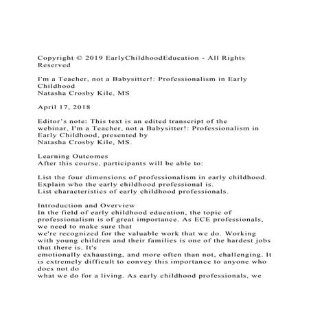 Copyright © 2019 EarlyChildhoodEducation - All Rights Reserved.docx