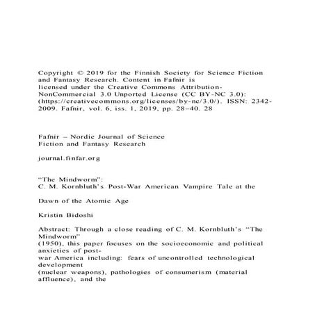 Copyright © 2019 for the Finnish Society for Science Ficti PDF