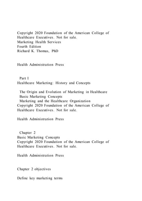 Copyright 2020 Foundation of the American College of Healthcare 