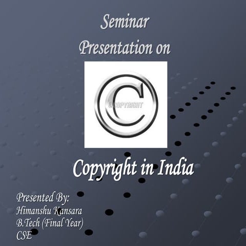 Copy right(a case study)