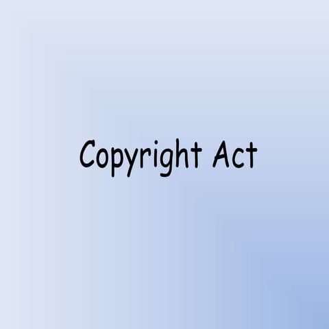Copyright act