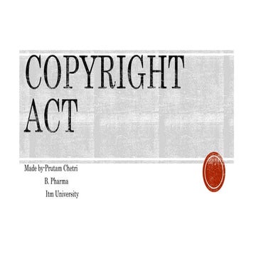 Copyright act