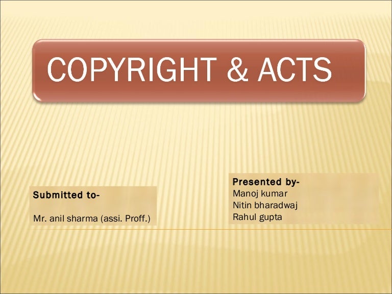 Copyright act