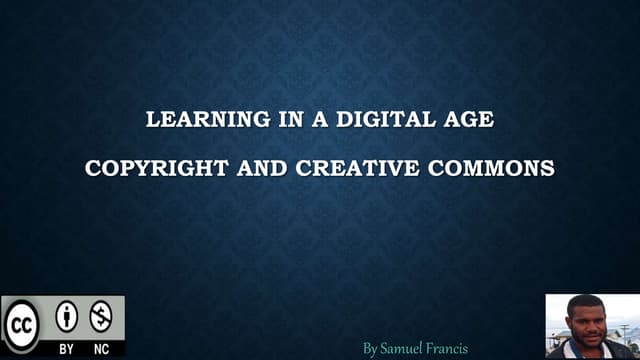 Copyright and cc licenses ppt   copy