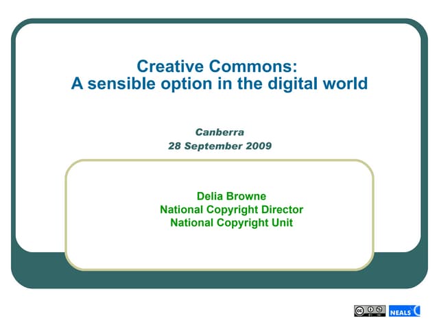 Copyright and Creative Commons