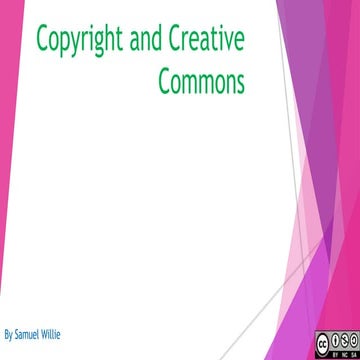 Copy right and creative commons