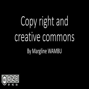 Copy right and creative commons   copy