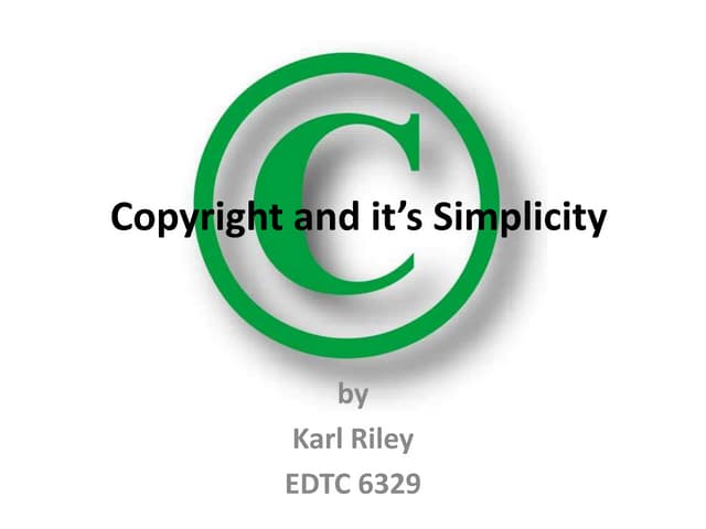Copyright and it’s simplicity take 2