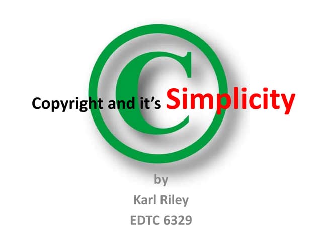 Copyright and it’s simplicity take 3