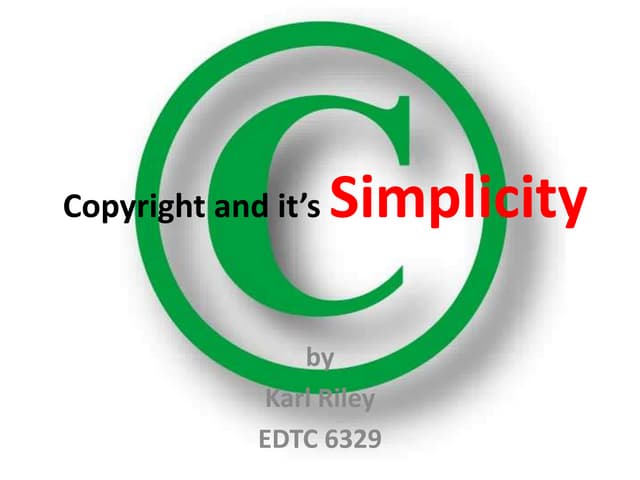 Copyright and it’s simplicity take 4